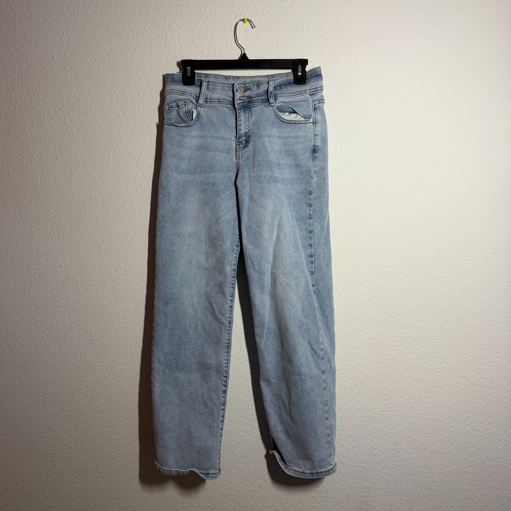 Sky Original Denim Jeans Womens 7 Blue Light Wash Cotton Straight Leg Streetwear